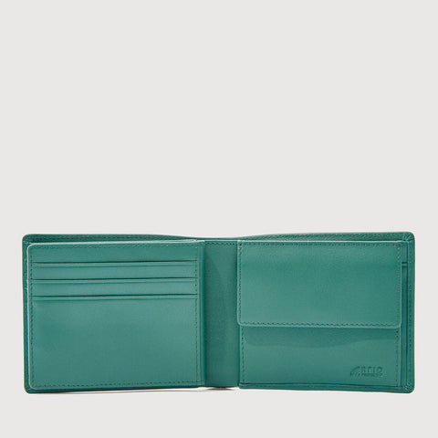 LUCIO CENTRE FLAP WALLET WITH COIN COMPARTMENT