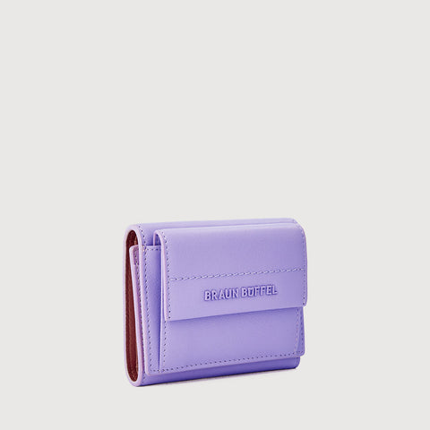 PAN TRIFOLD SMALL WALLET WITH EXTERNAL COIN COMPARTMENT