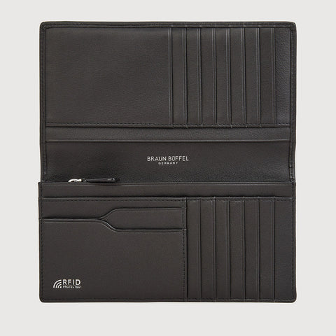 X BIFOLD LONG WALLET WITH ZIP COMPARTMENT