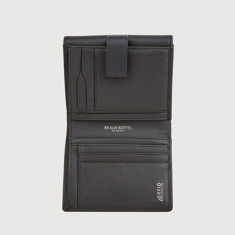 X BIFOLD SMALL WALLET WITH EXTERNAL COIN COMPARTMENT