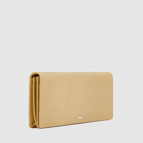 EYANA BIFOLD LONG WALLET WITH ZIP COMPARTMENT (BOX GUSSET)