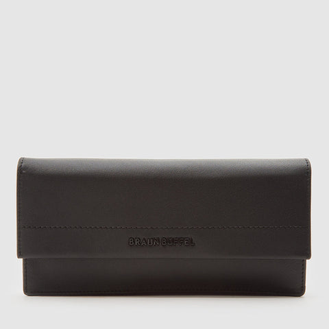 PAN BIFOLD LONG WALLET WITH ZIP COMPARTMENT (BOX GUSSET)