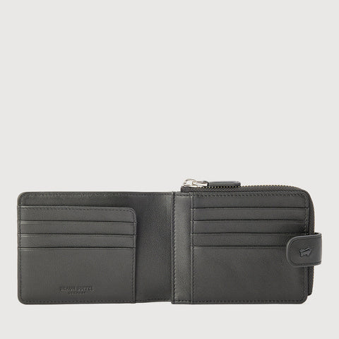 JACOB WALLET WITH EXTERNAL COIN COMPARTMENT