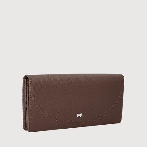 HINNA BIFOLD LONG WALLET WITH ZIP COMPARTMENT (BOX GUSSET)