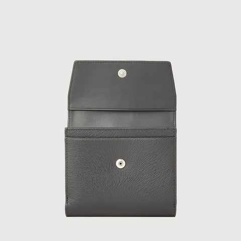 LINUS BIFOLD SMALL WALLET WITH EXTERNAL COIN COMPARTMENT