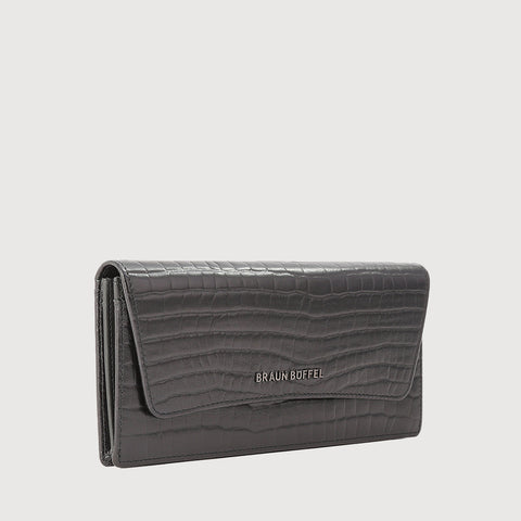 EWIG BIFOLD LONG WALLET WITH ZIP COMPARTMENT (BOX GUSSET)