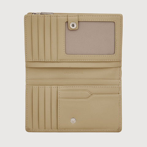 VERA BIFOLD 3/4 WALLET WITH EXTERNAL COIN COMPARTMENT