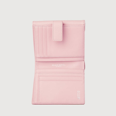 LINUS BIFOLD SMALL WALLET WITH EXTERNAL COIN COMPARTMENT