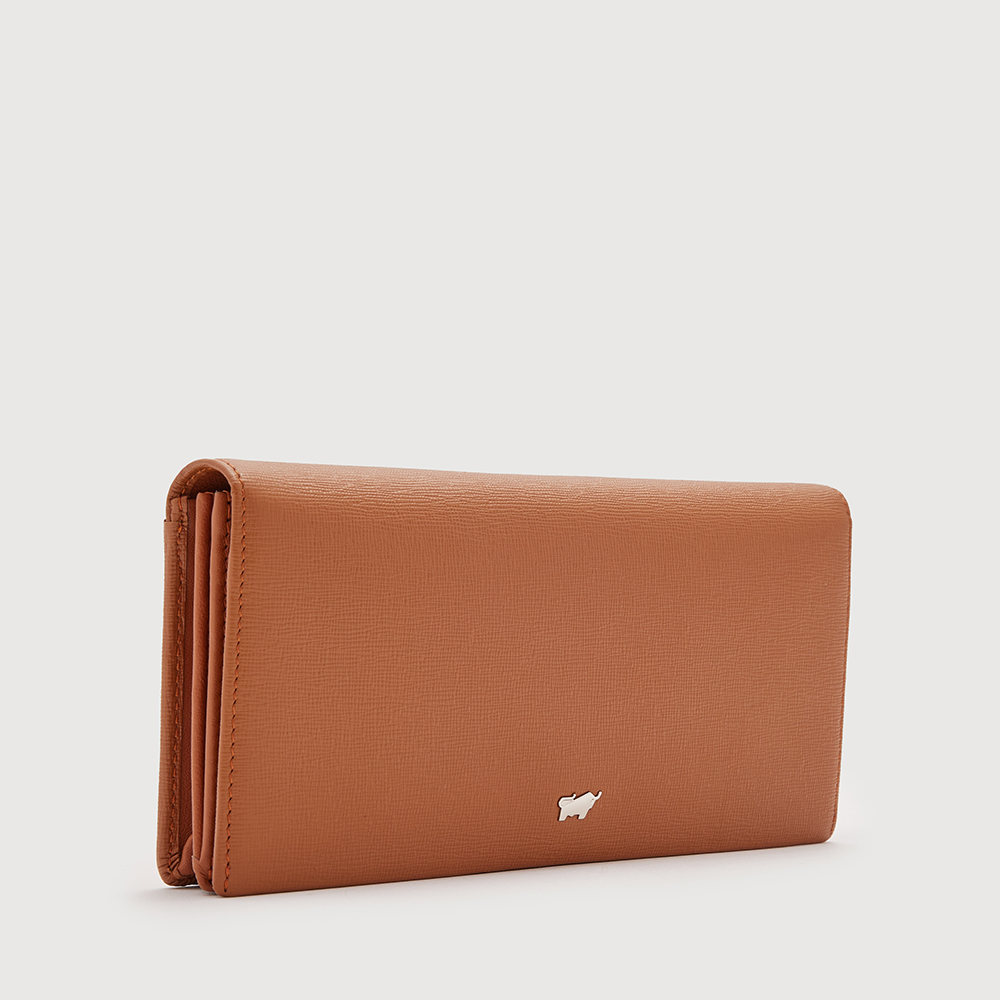 HINNA BIFOLD LONG WALLET WITH ZIP COMPARTMENT (BOX GUSSET)