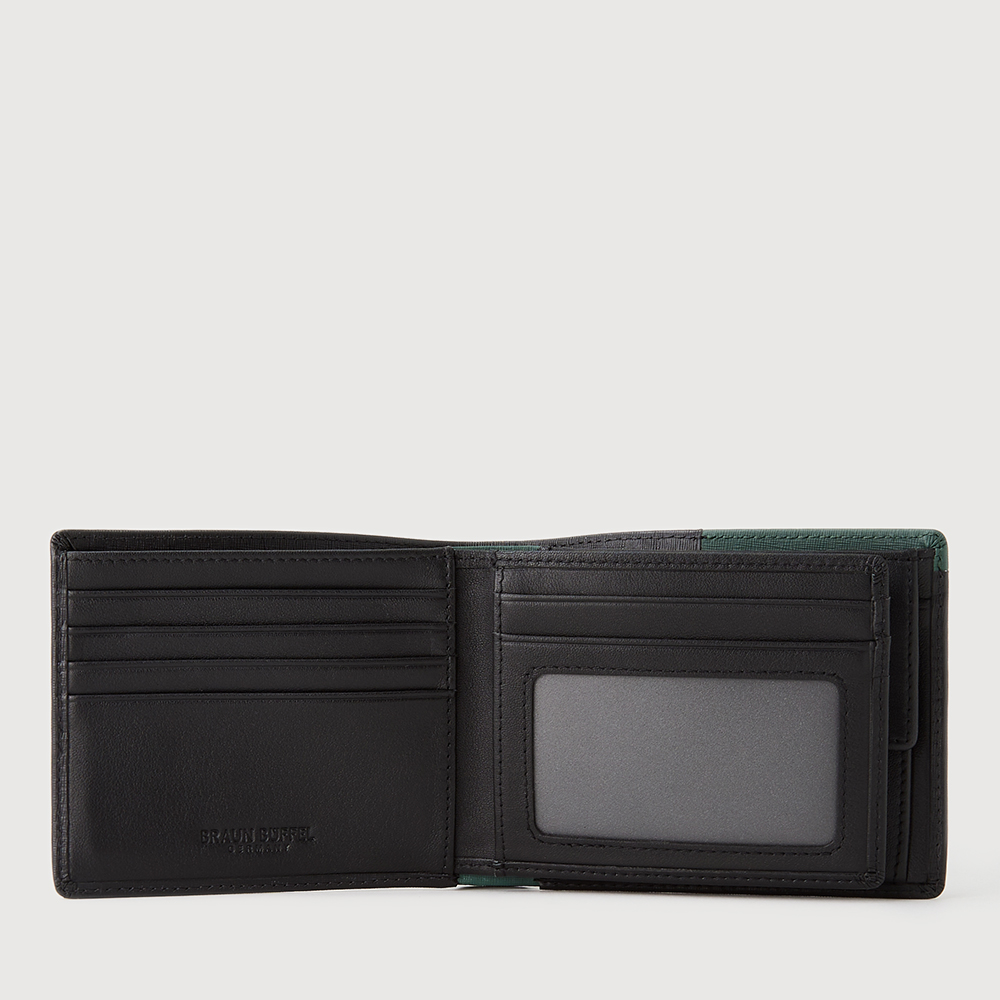 VALADON CENTRE FLAP WALLET WITH COIN COMPARTMENT