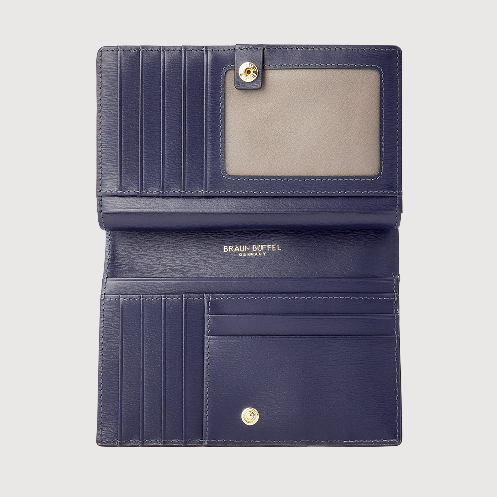 VILLE BIFOLD 3/4 WALLET WITH EXTERNAL COIN COMPARTMENT