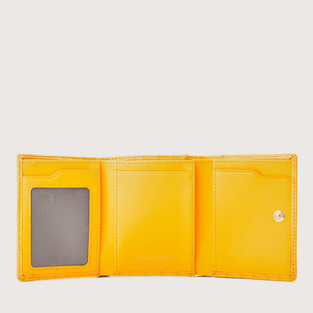 EWIG TRIFOLD SMALL WALLET WITH EXTERNAL COIN COMPARTMENT