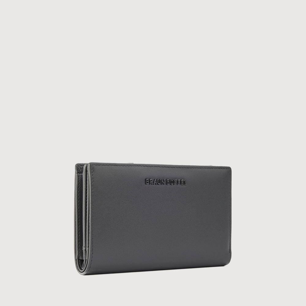 X BIFOLD 3/4 WALLET WITH EXTERNAL COIN COMPARTMENT