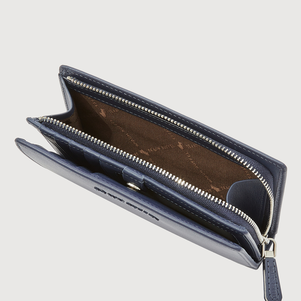 X BIFOLD 3/4 WALLET WITH EXTERNAL COIN COMPARTMENT