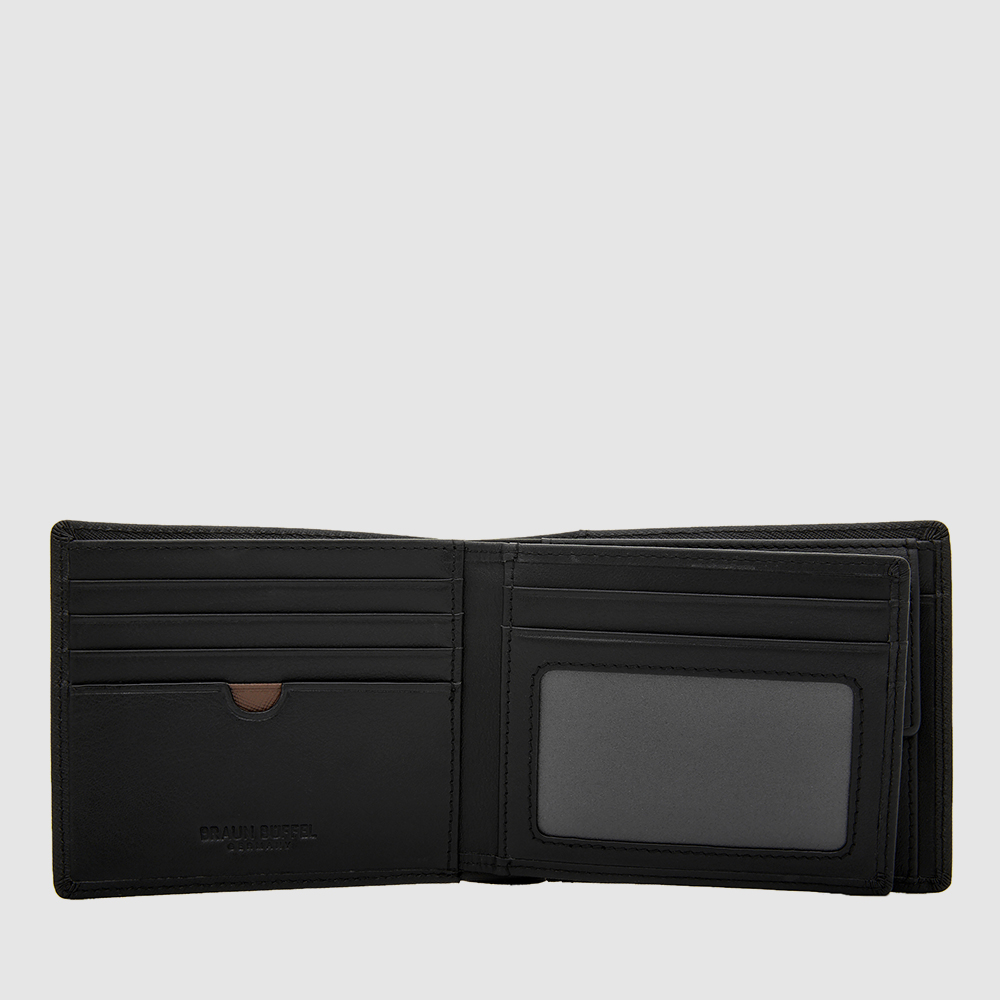 IKON CENTRE FLAP WALLET WITH COIN COMPARTMENT