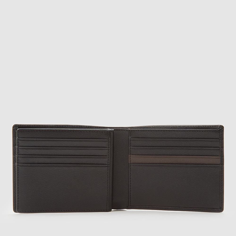 (BRAUN BUFFEL X FISH) BOSO CENTRE FLAP CARDS WALLET IN BLACK