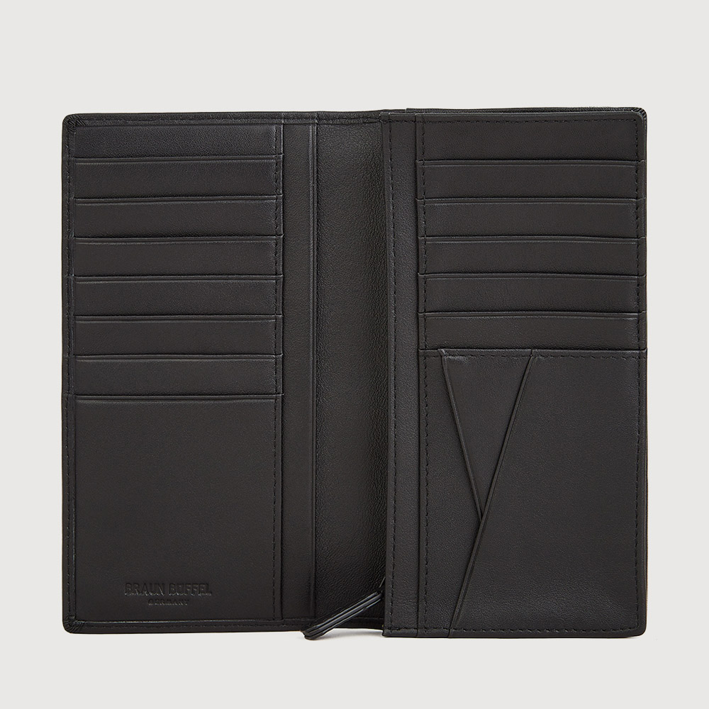 HAAS BIFOLD LONG WALLET WITH ZIP COMPARTMENT