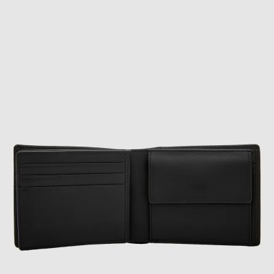 IKON CENTRE FLAP WALLET WITH COIN COMPARTMENT