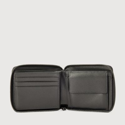 FLINNT ZIP CENTRE FLAP WALLET WITH COIN COMPARTMENT