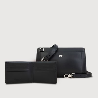 (Festive Gift Set A) ISLA MEDIUM CROSSBODY BAG IN BLACK  + KITH 8 CARDS WALLET IN BLACK